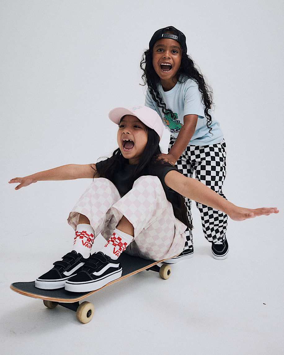 Chaussure Old Skool V pour petits enfants VANS Noir  Blanc Vritable ALT5