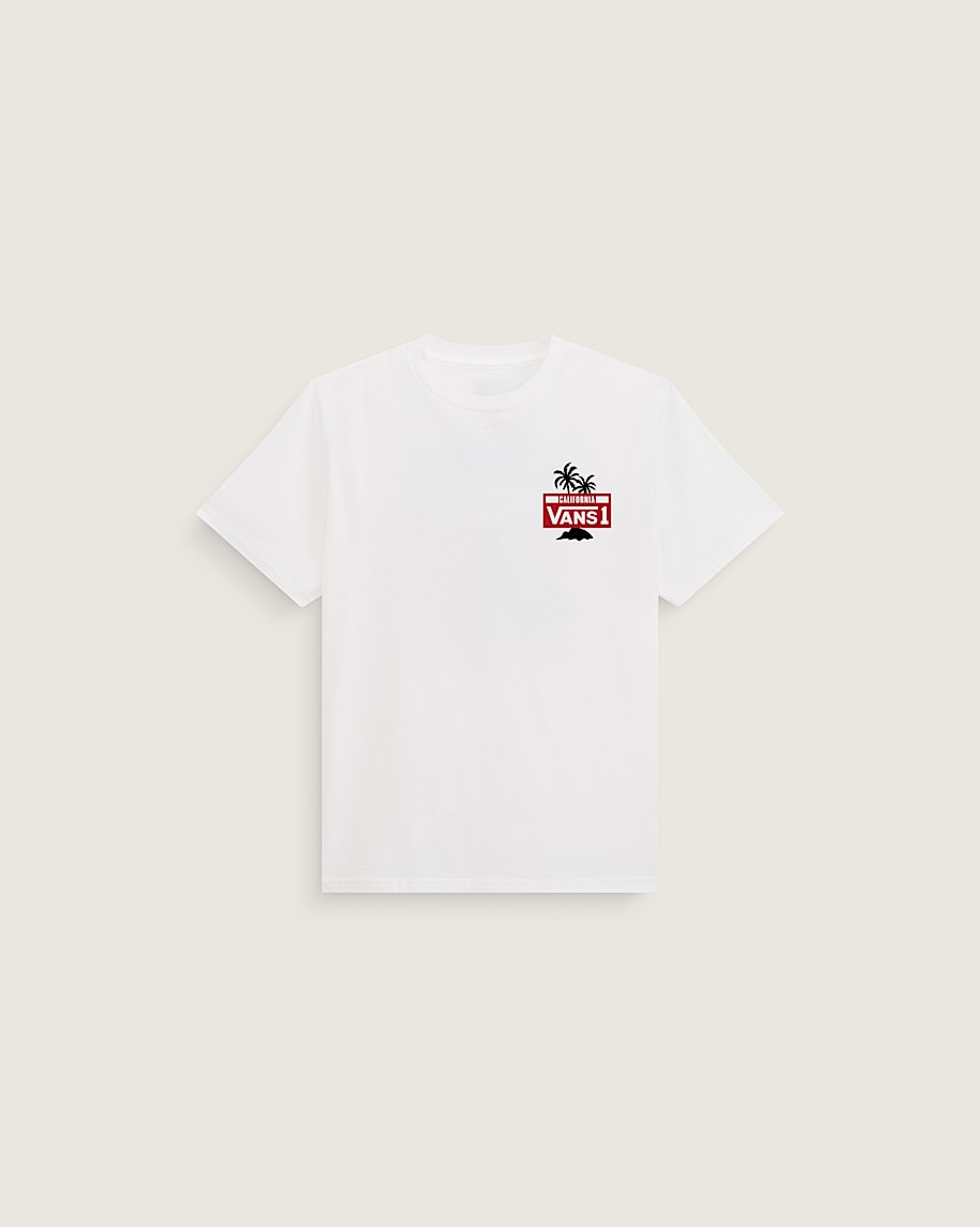 Kids Knu Palms TShirt VANS White ALT1