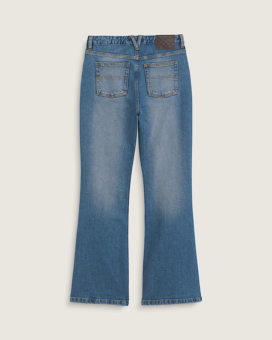 Check5 Mid Rise Boot Cut Pants VANS Vintage Indigo ALT1