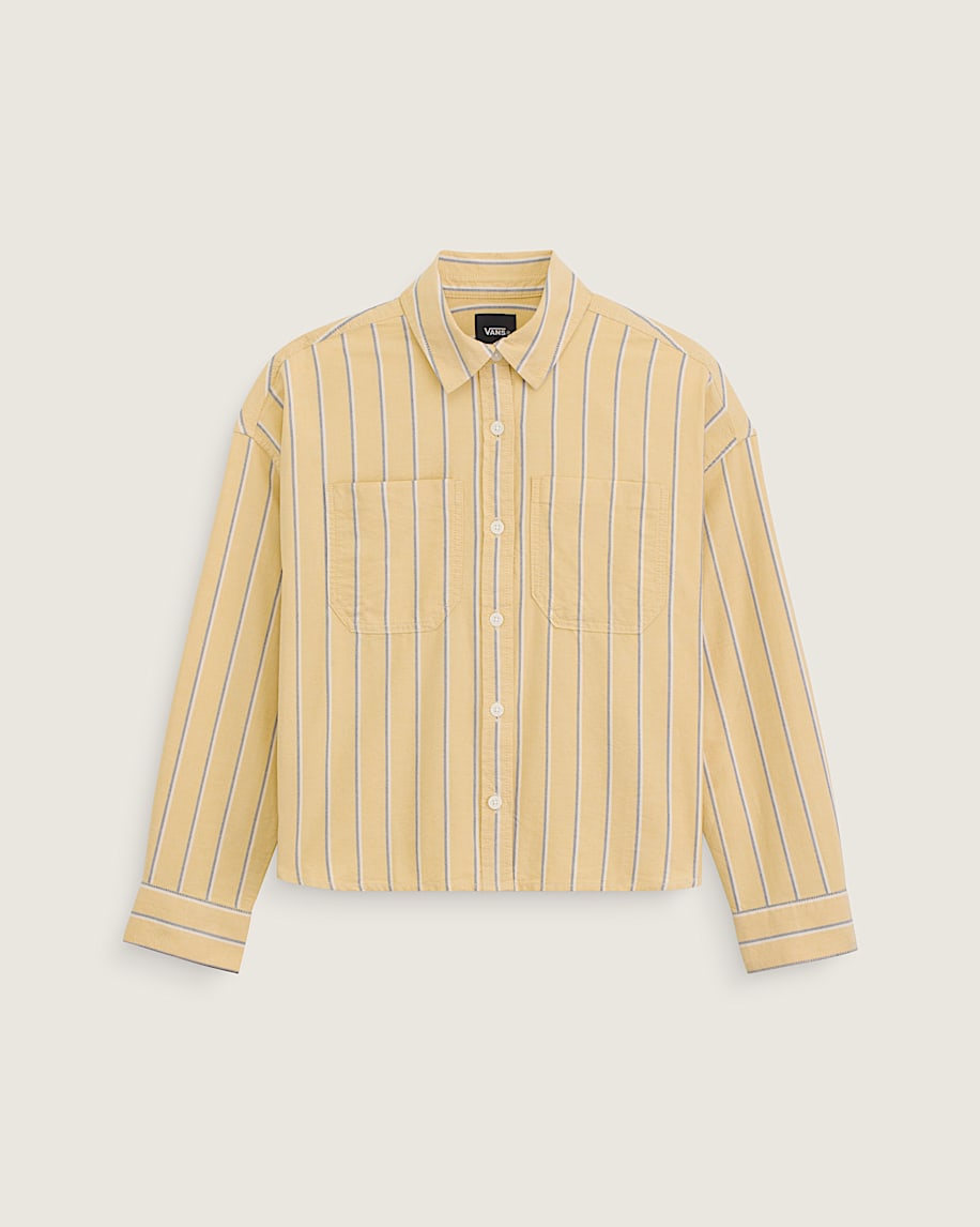 Long Sleeve Boxy Oxford Shirt VANS Dusty Gold HERO
