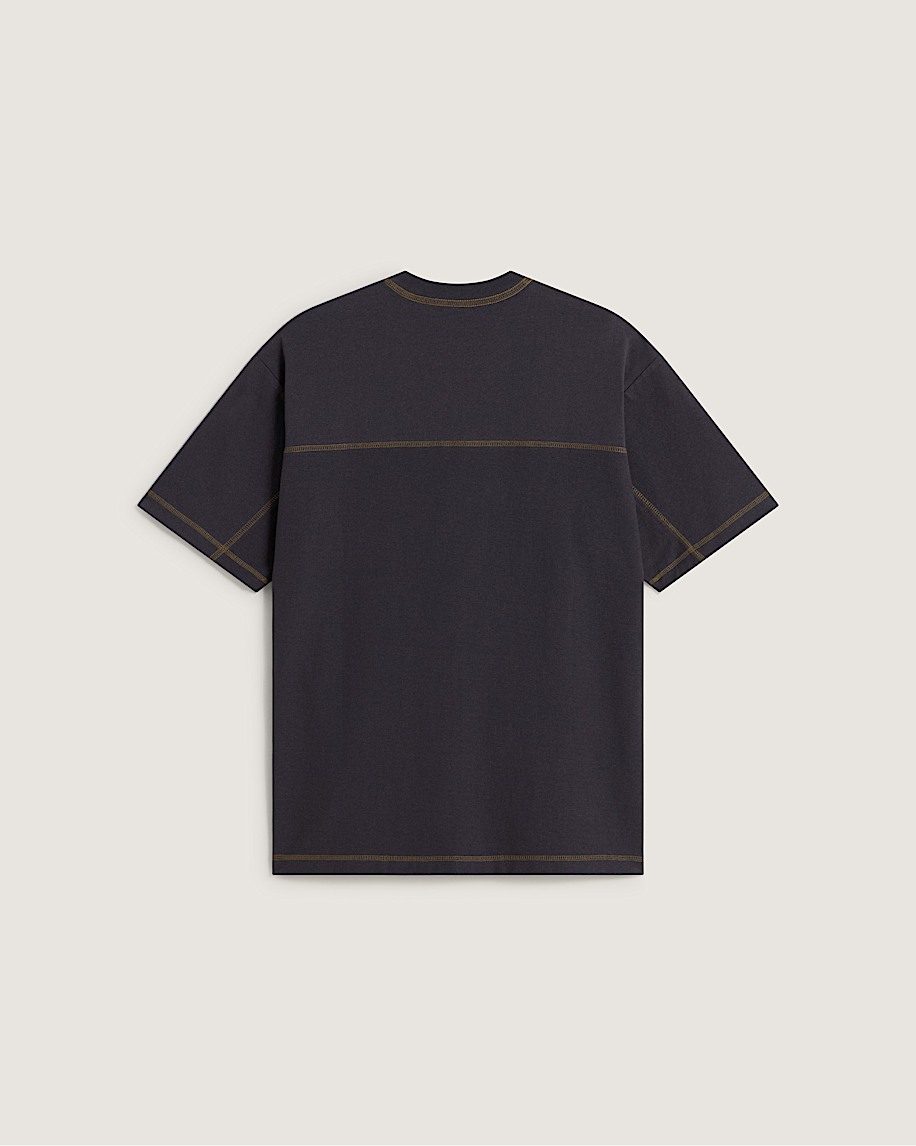 Contrast Stitch Loose Fit TShirt VANS Charcoal Grey ALT1