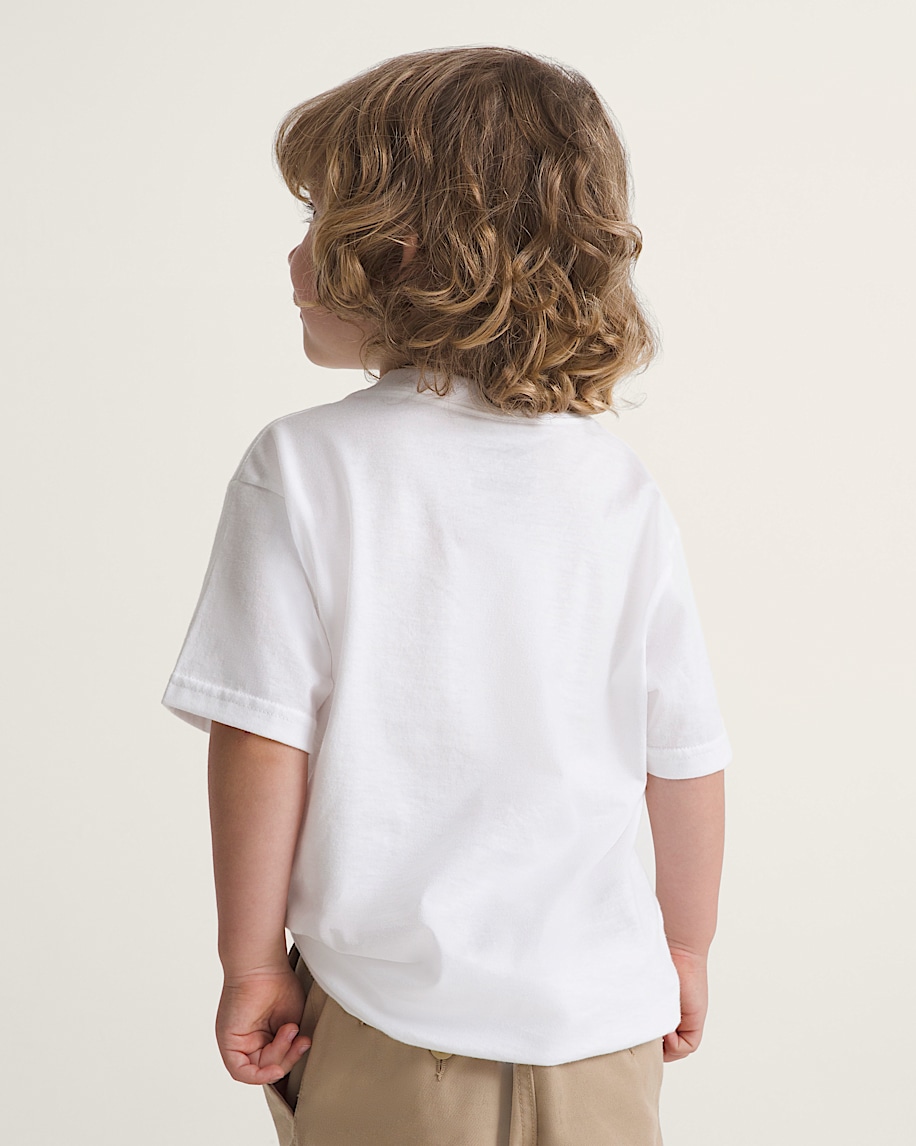 Little Kids Spooky Crew TShirt VANS GlowintheDark  White ALT4