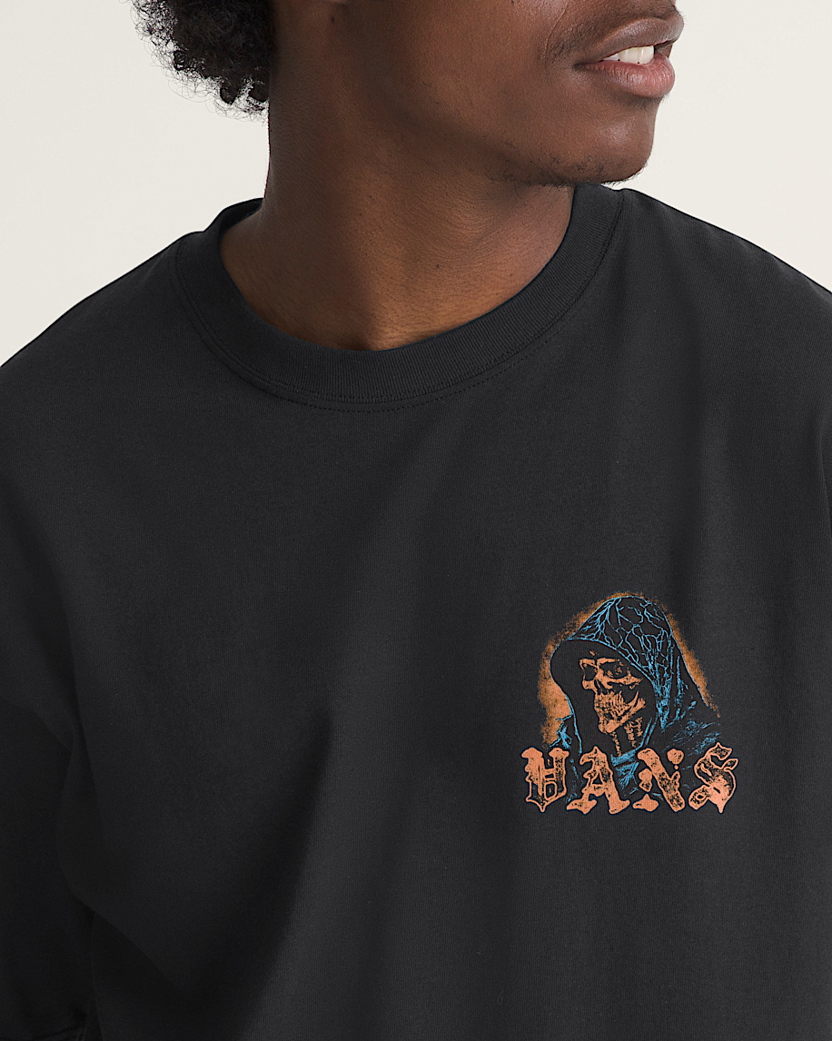 Webbed Reaper TShirt VANS GlowintheDark  Black ALT3