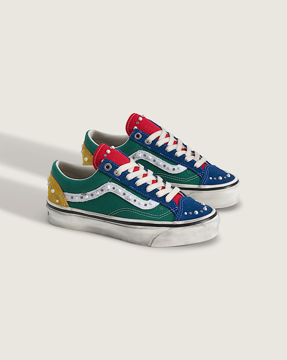 Big Kids Premium Old Skool 36 Shoe VANS Pearlized Yacht Club Green  Multi ALT1