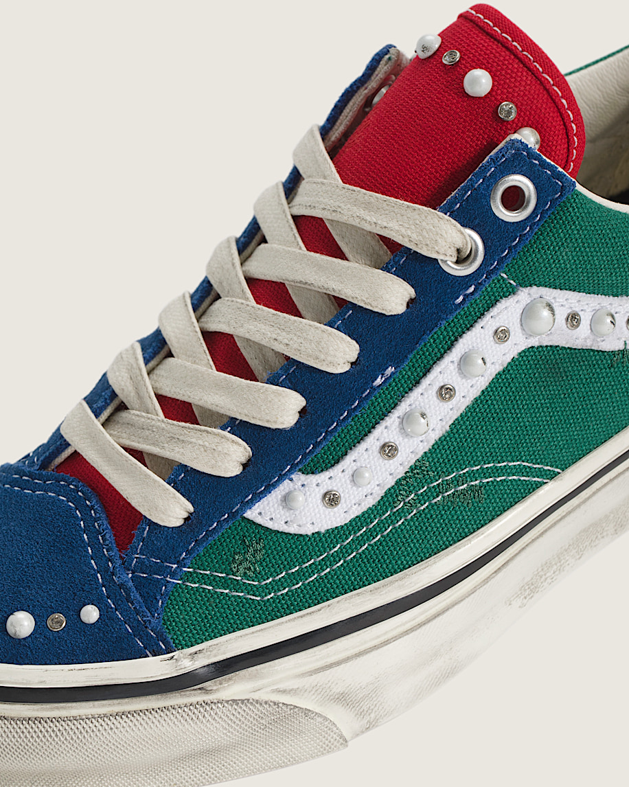 Big Kids Premium Old Skool 36 Shoe VANS Pearlized Yacht Club Green  Multi ALT4