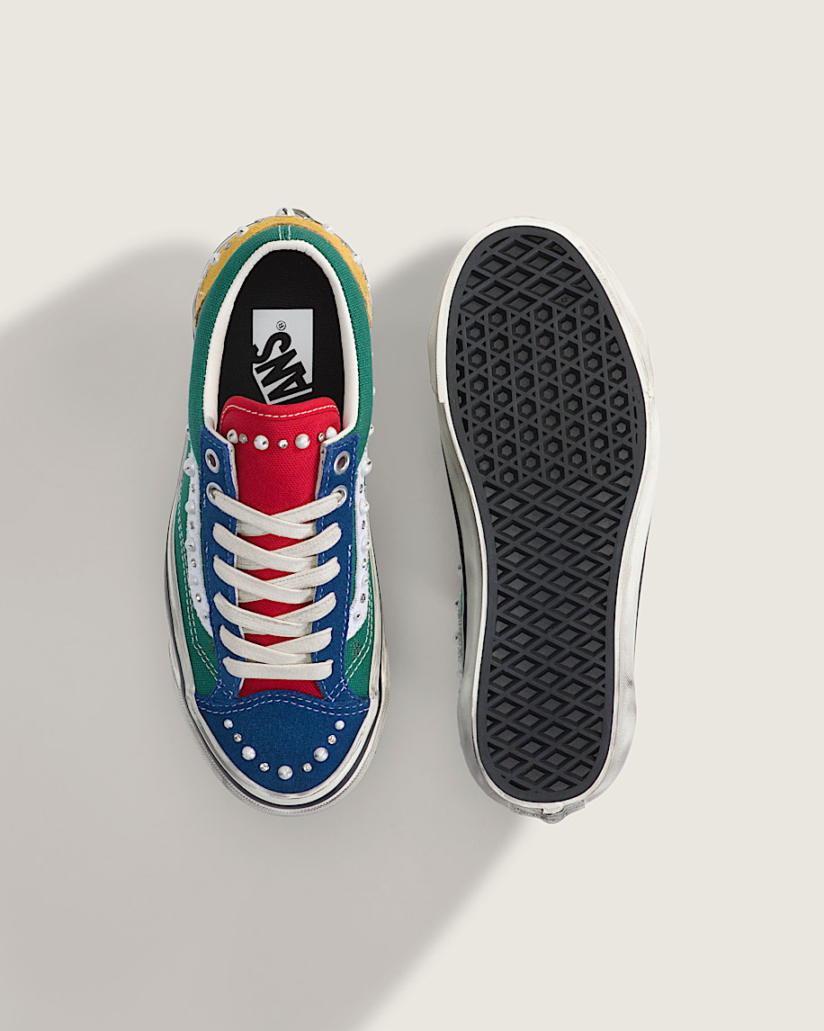 Big Kids Premium Old Skool 36 Shoe VANS Pearlized Yacht Club Green  Multi ALT2