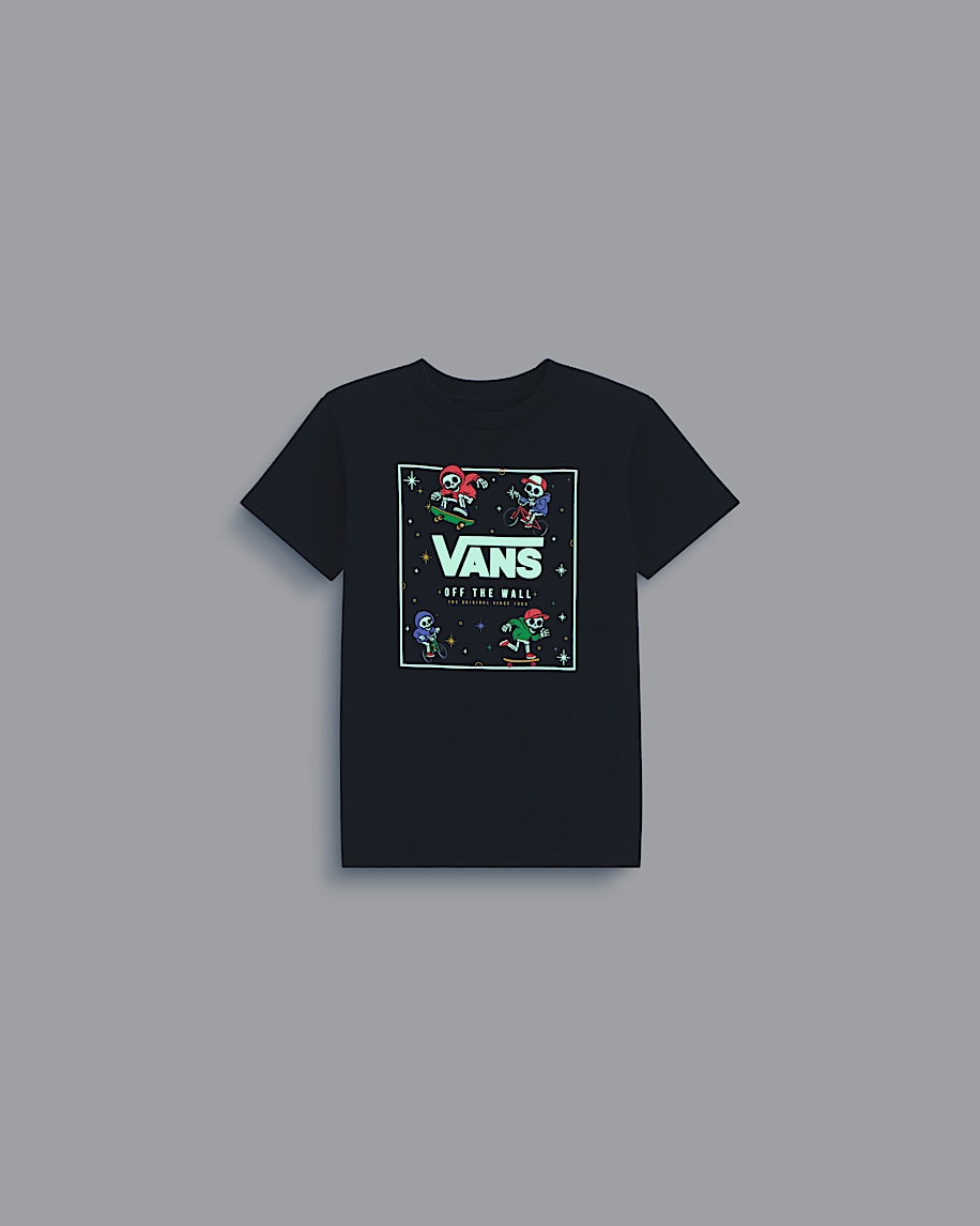 Little Kids Glow Bones TShirt VANS GlowintheDark  Black ALT1