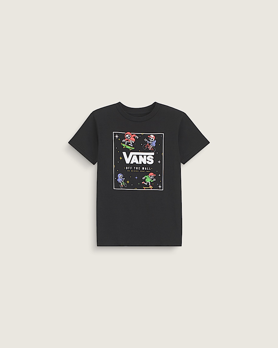 Little Kids Glow Bones TShirt VANS GlowintheDark  Black HERO