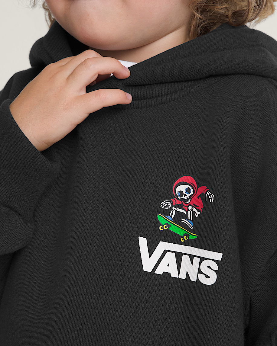 Little Kids Glow Bones Pullover Hoodie VANS GlowintheDark  Black ALT5