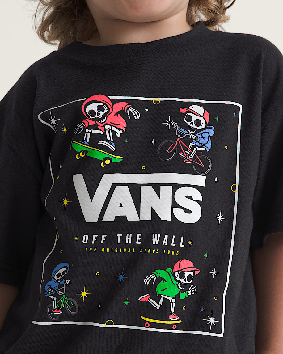 Little Kids Glow Bones TShirt VANS GlowintheDark  Black ALT5