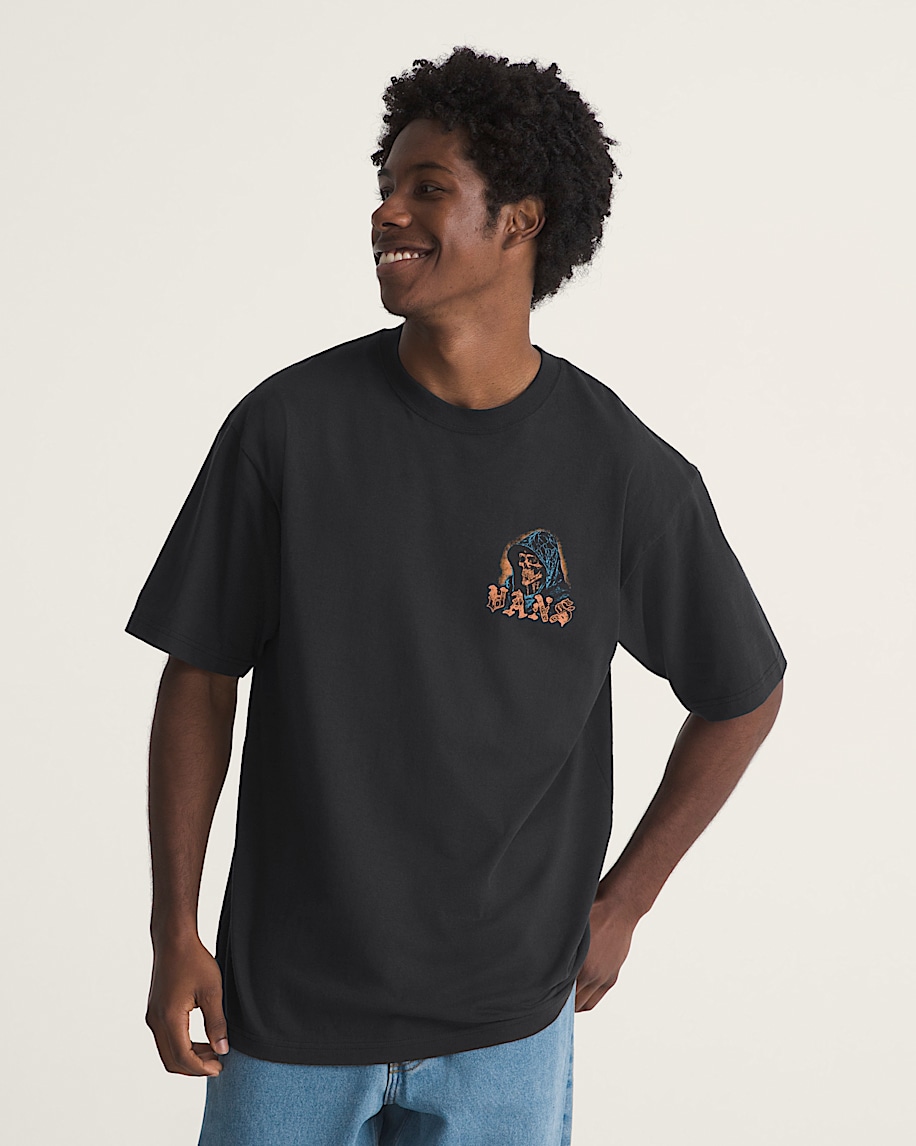 Webbed Reaper TShirt VANS GlowintheDark  Black HERO