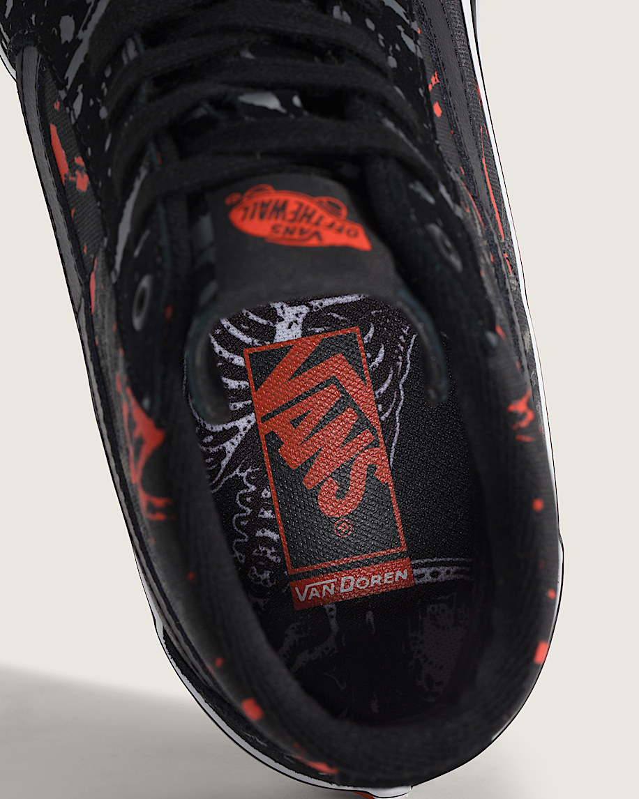 Van Doren Approved x Skate Sk8Hi Shoe VANS GlowintheDark Skeleton Black  Orange ALT5