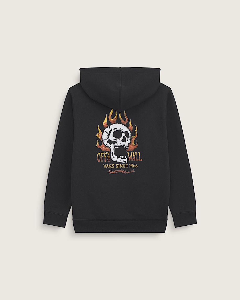 Kids Rebel Since 66 Full Zip Hoodie VANS Glowinthedark  Black HERO