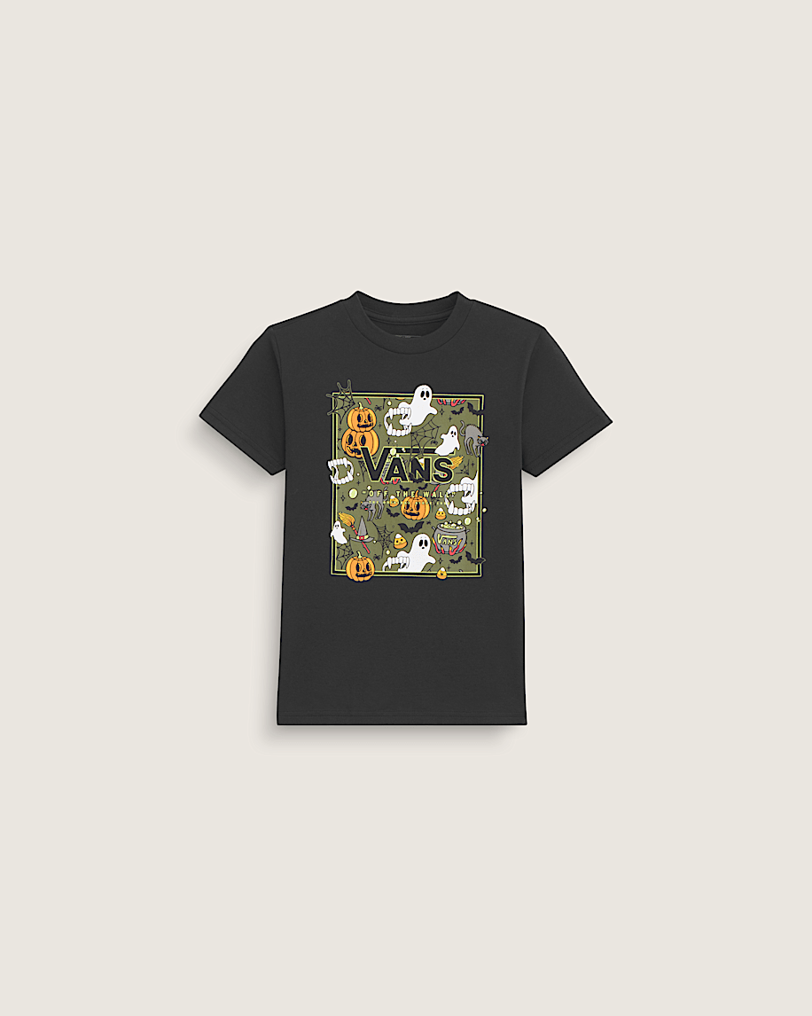 Little Kids Spooky Crew Boxed TShirt VANS GlowintheDark  Black HERO