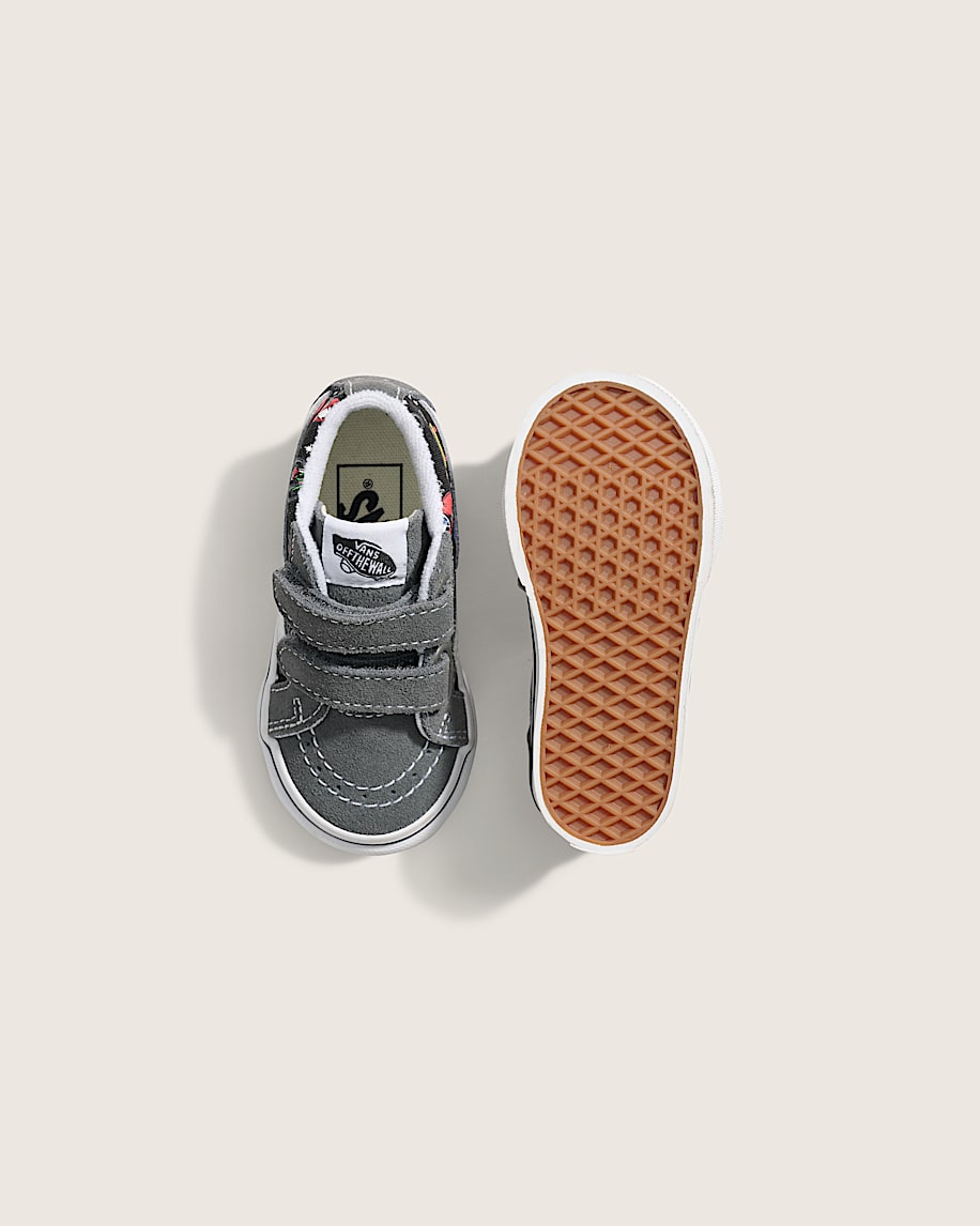 Toddler SK8Mid V Shoe VANS GlowintheDark Pewter Grey  Black ALT2
