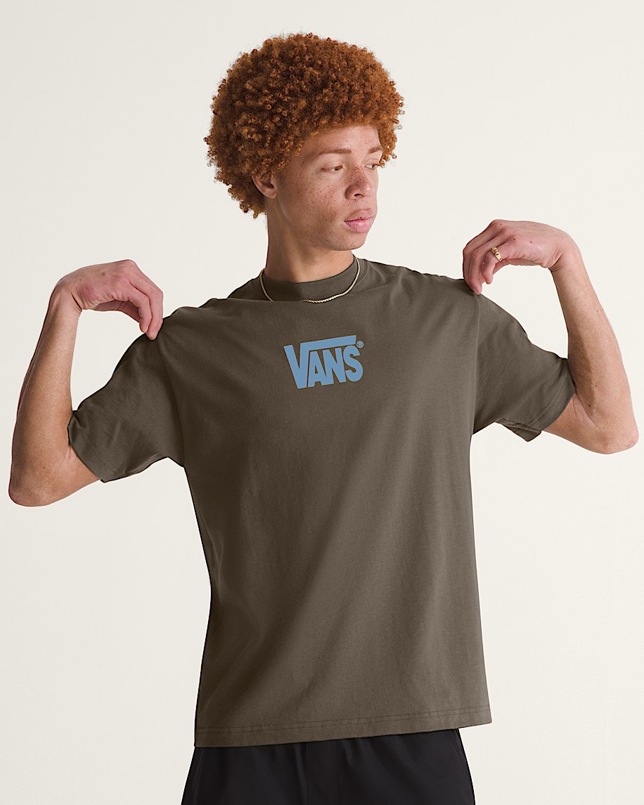Stretch Logo TShirt VANS Vintage Cocoa Brown ALT2
