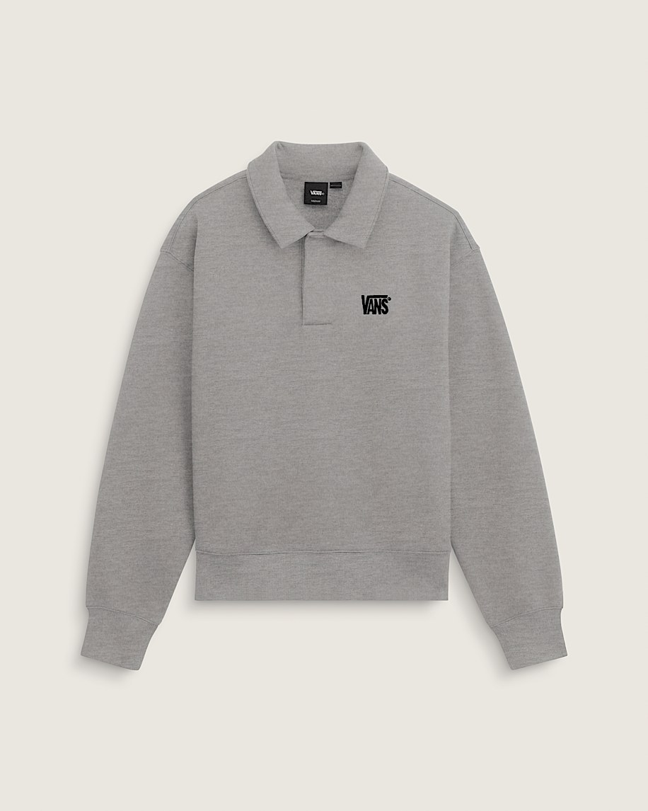 Polo Fleece Pullover VANS Cement Heather Grey HERO