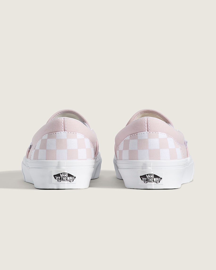 Classic SlipOn Shoe VANS Checkerboard Pale Petal Pink ALT3