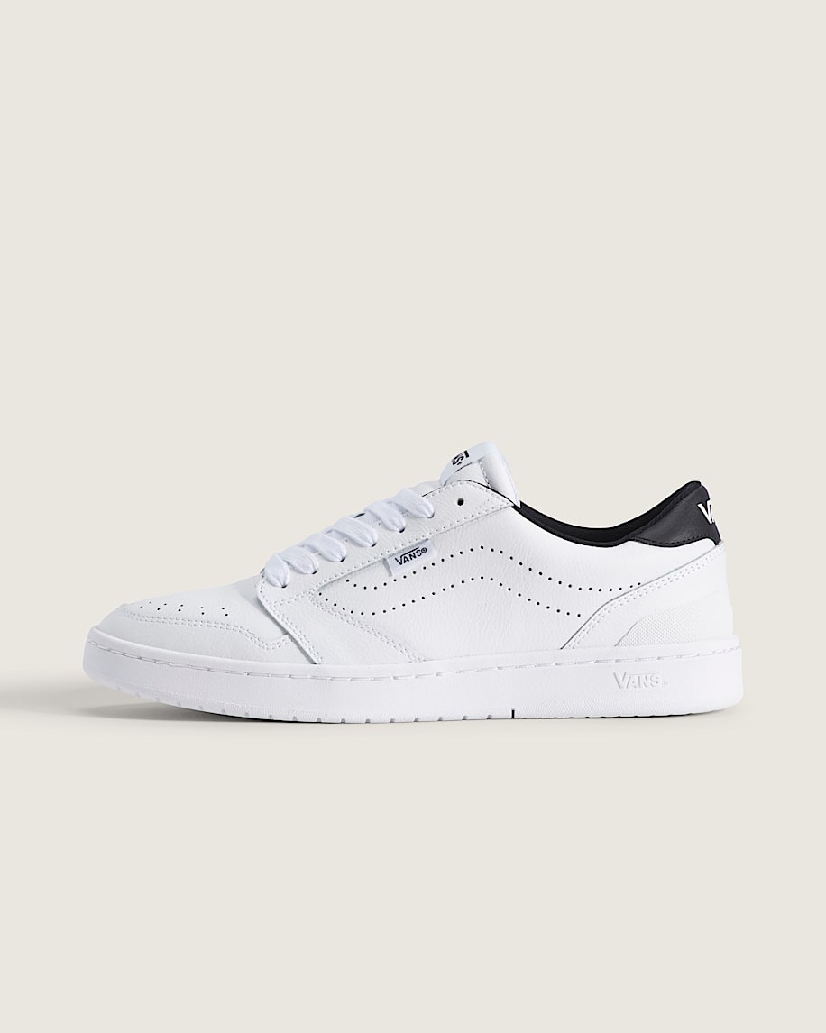 Court Low Shoe VANS Leather True White  Black HERO