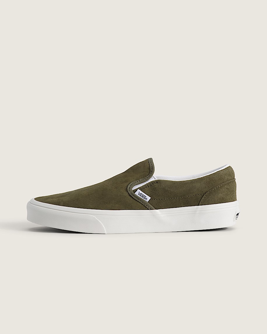 Classic SlipOn Shoe VANS Mossy Olive Green HERO