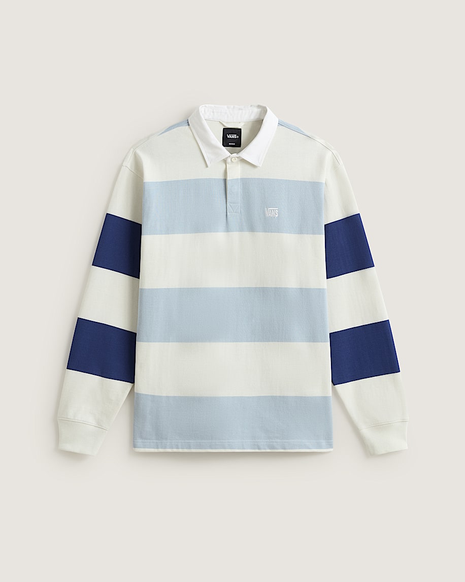 Ward Stripe Rugby Knit VANS Marshmallow  Soft Slate Blue HERO