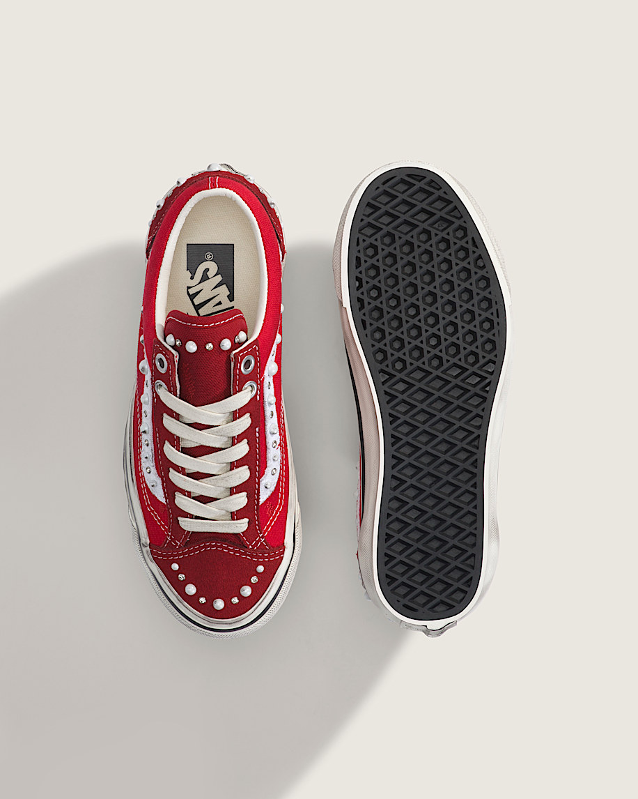 Big Kids Premium Old Skool 36 Shoe VANS Pearlized Racing Red ALT2