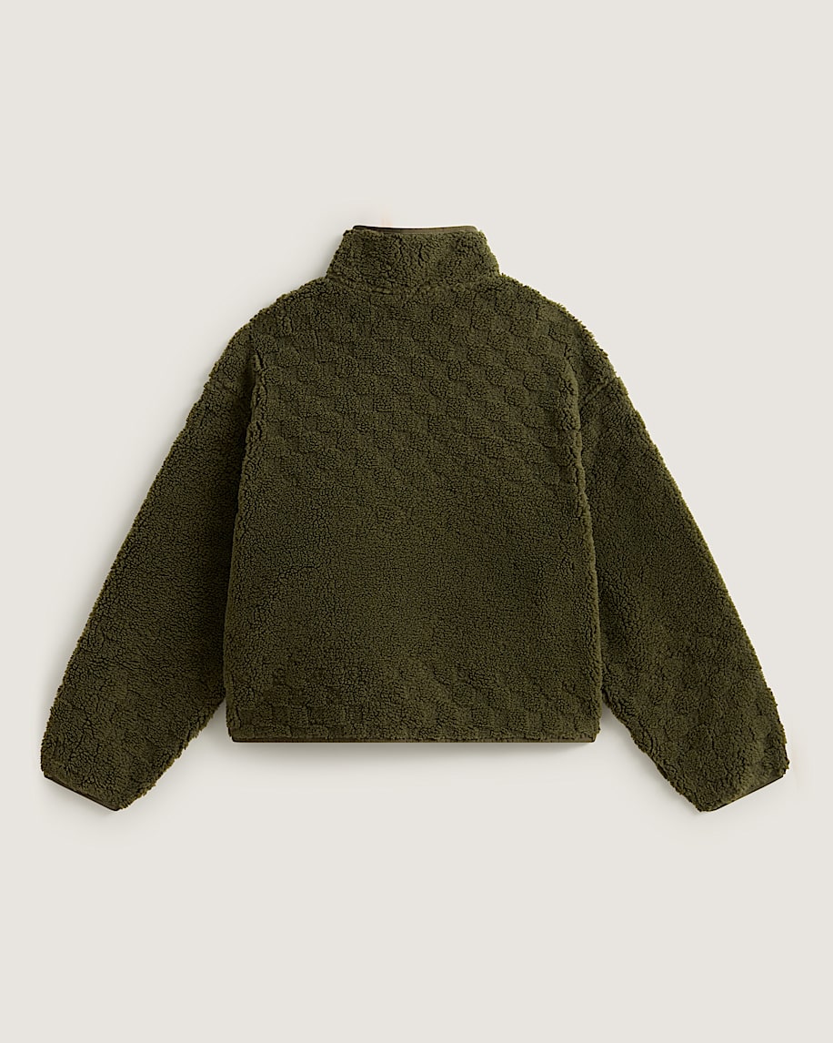 Queens High Pile Jacket VANS Mossy Olive Green ALT1