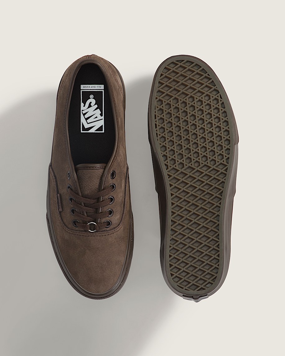 Authentic Shoe VANS Leather Brown  Brown ALT2
