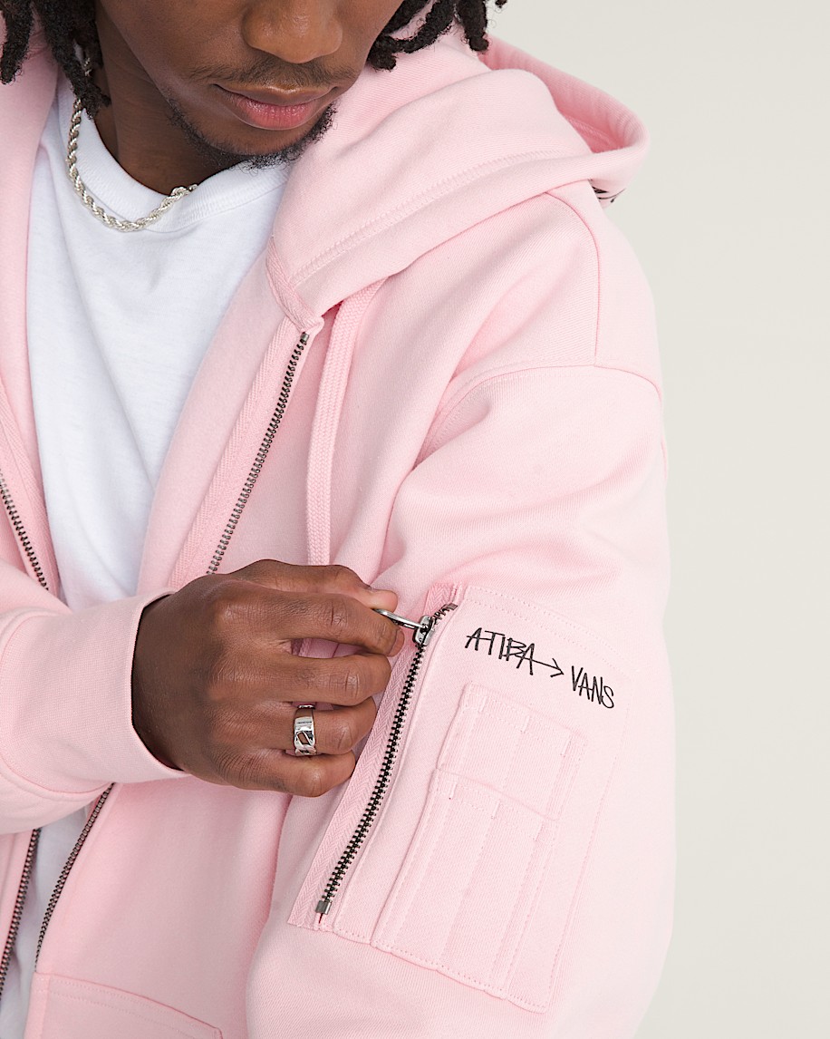Vans X Atiba Cargo Hoodie VANS Atiba Coral Blush ALT4