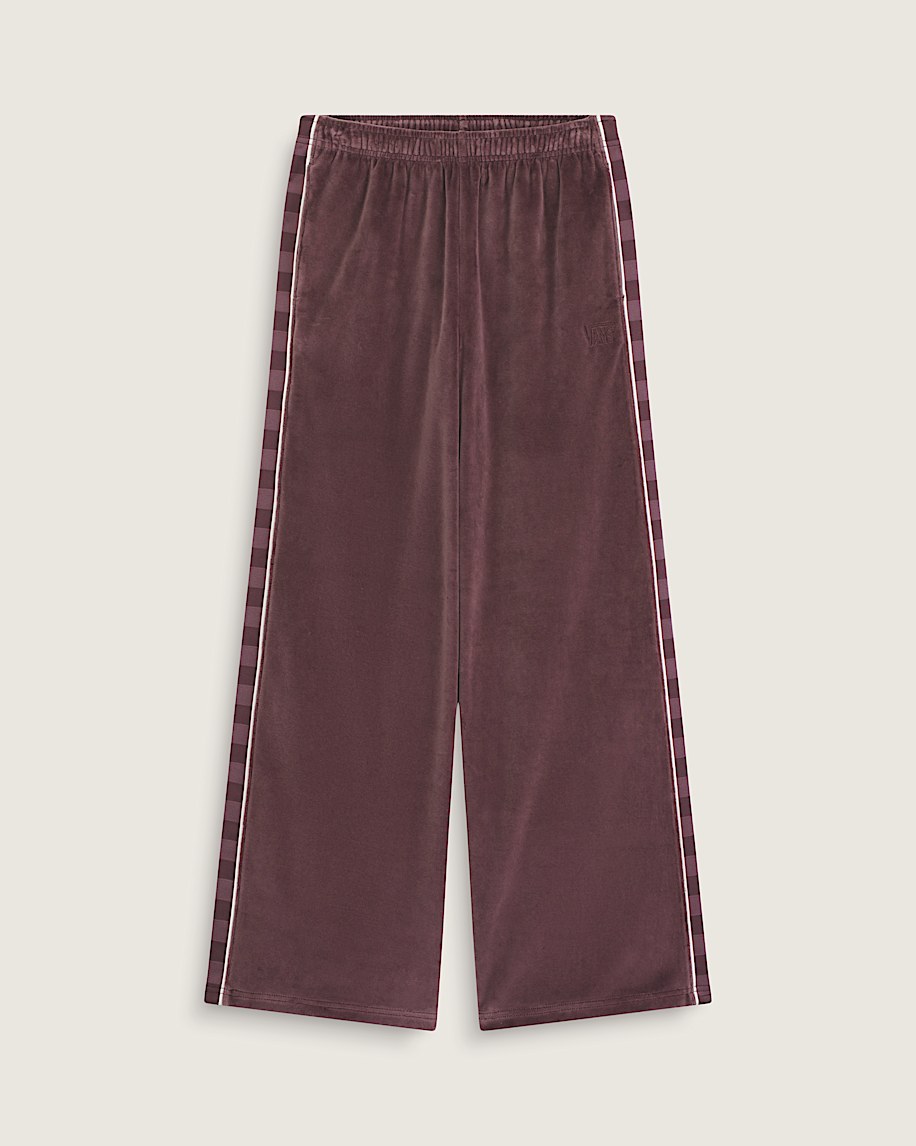 Nikita Velour Track Pants VANS Port Brown ALT1