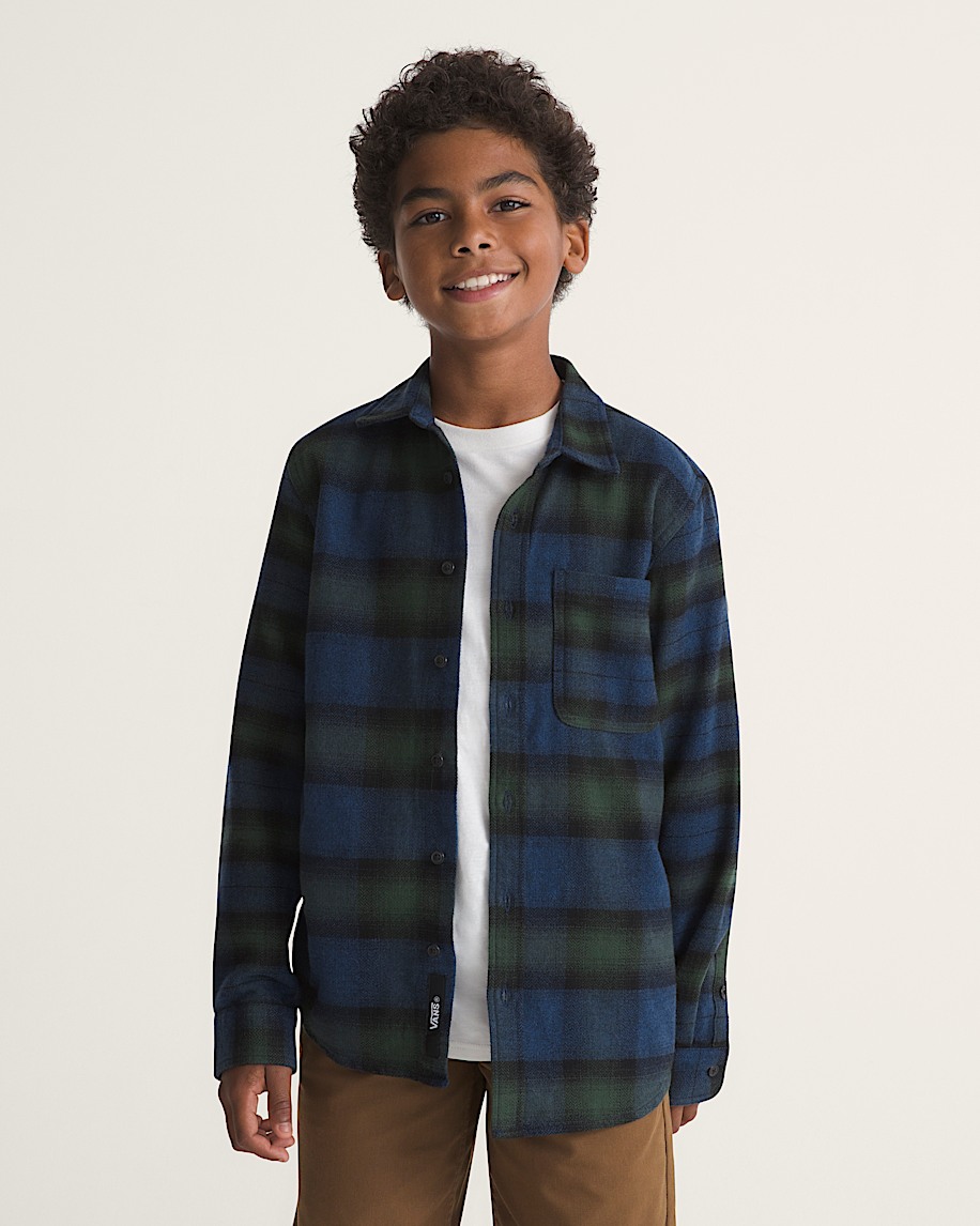 Lawson Plaid Workwear Flannel Shirt VANS Dress Blues ALT2