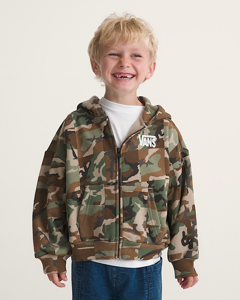 Checker Camo Full Zip Hoodie VANS Camo Green  Aluminum Grey ALT2