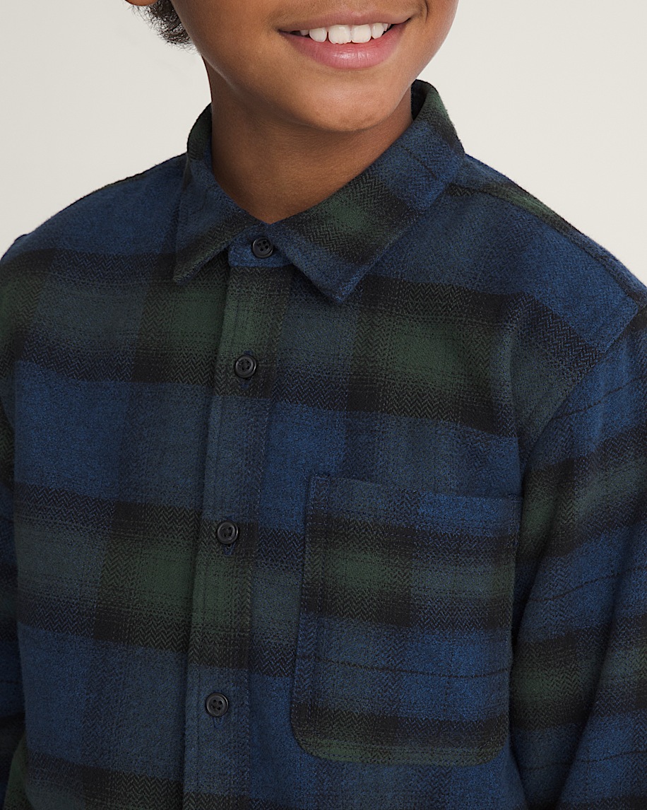 Lawson Plaid Workwear Flannel Shirt VANS Dress Blues ALT4