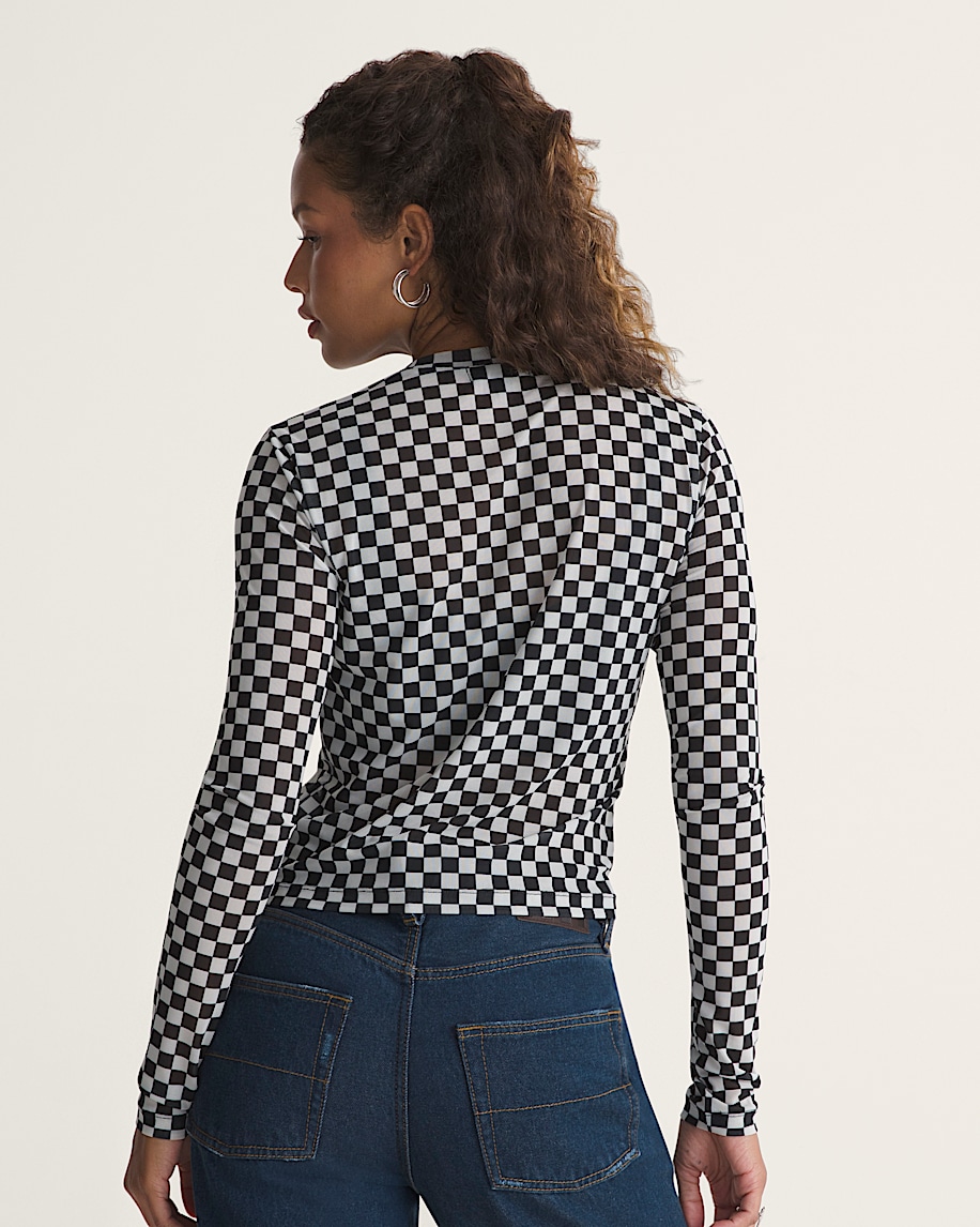 Ludlow Mesh Long Sleeve Top VANS Black  White ALT3
