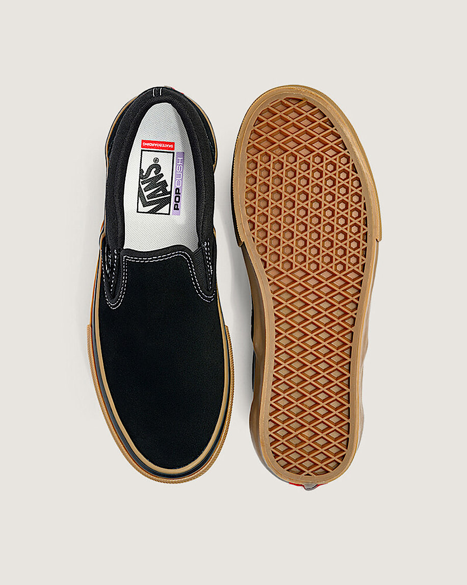 Skate SlipOn Shoe VANS Black  Gum  White ALT2