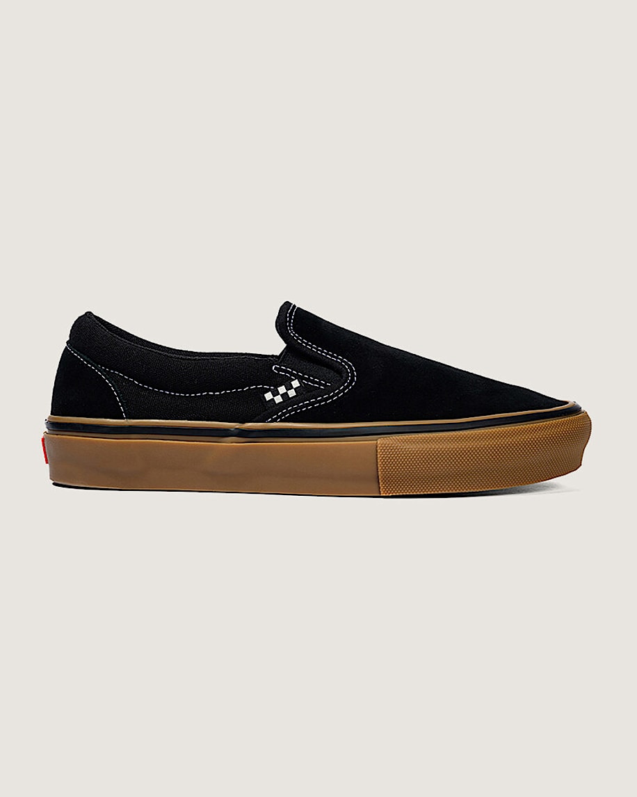 Skate SlipOn Shoe VANS Black  Gum  White ALT4