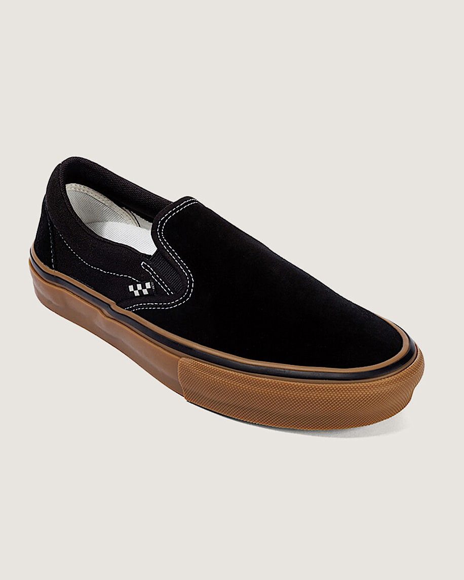 Skate SlipOn Shoe VANS Black  Gum  White ALT5
