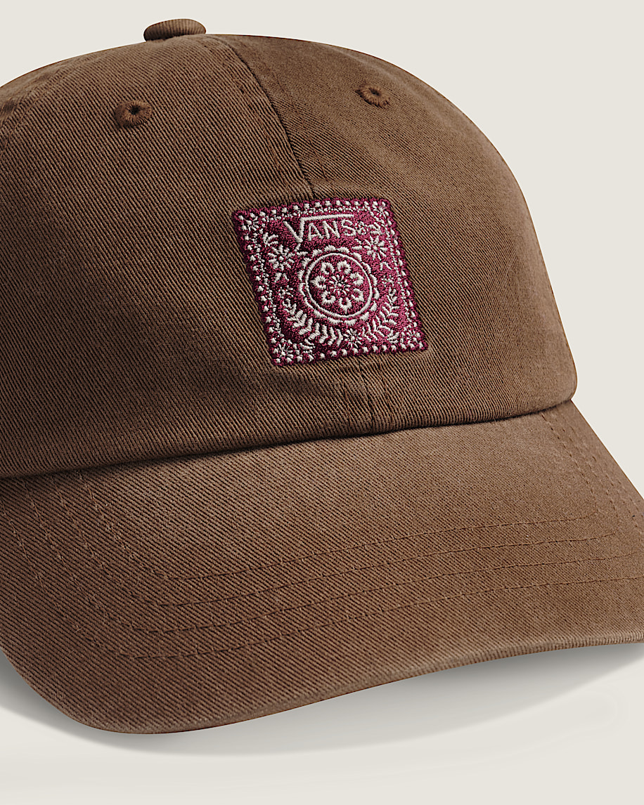 Papel Picado Curved Bill Jockey Hat VANS Deer Brown ALT1