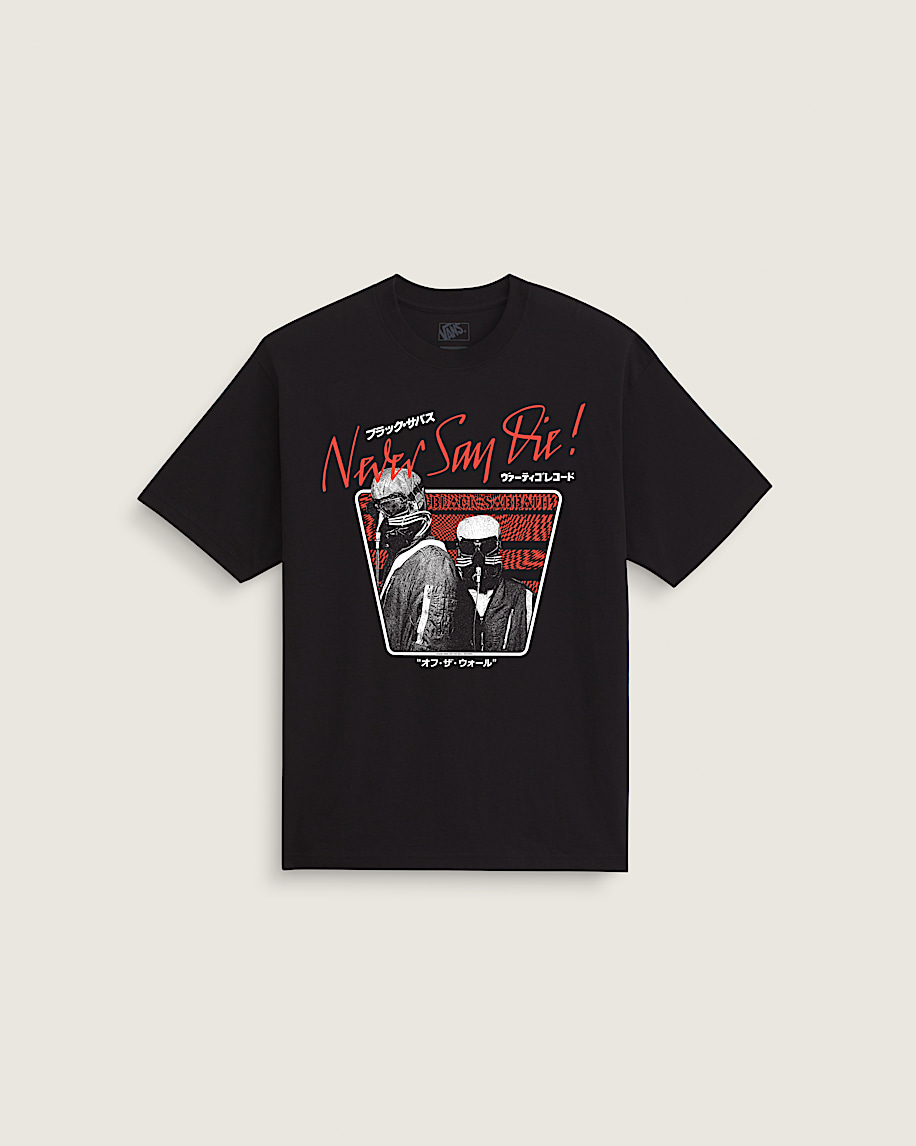 Black Sabbath Never Say Die TShirt VANS Black HERO