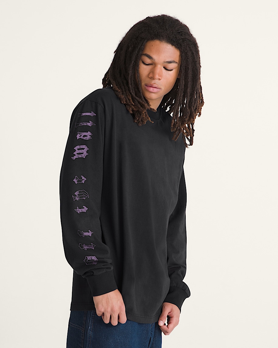 Webbed Reaper Long Sleeve Tshirt VANS GlowintheDark  White ALT3