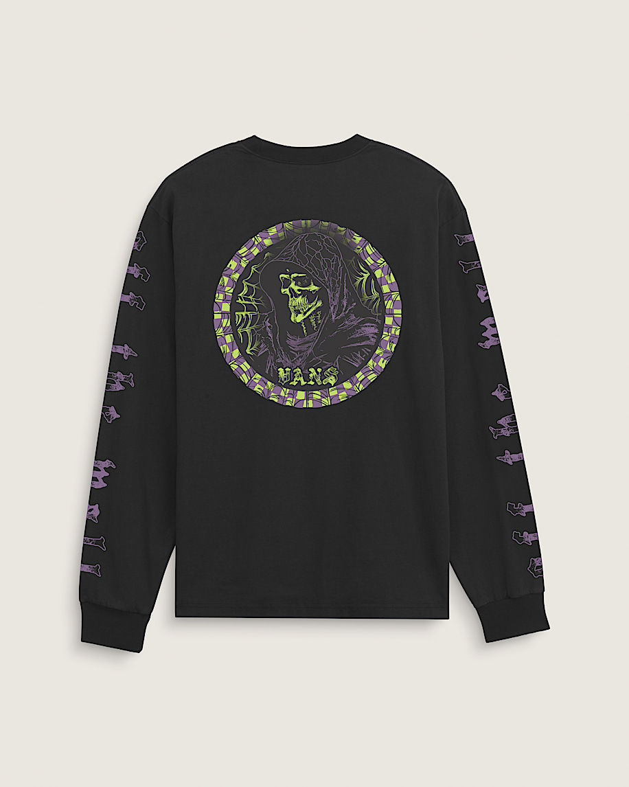 Webbed Reaper Long Sleeve Tshirt VANS GlowintheDark  White HERO
