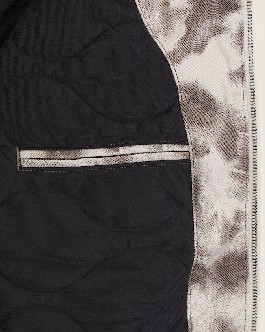 Rez Cropped Denim Jacket VANS Turtledove White  Walnut Brown ALT6