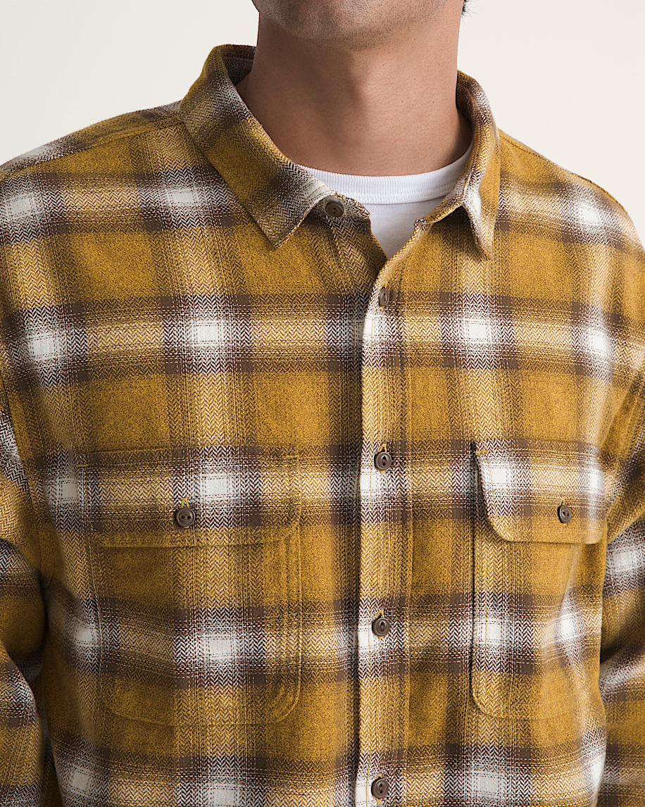Lawson Plaid Flannel Shirt VANS Fuel Yellow ALT4