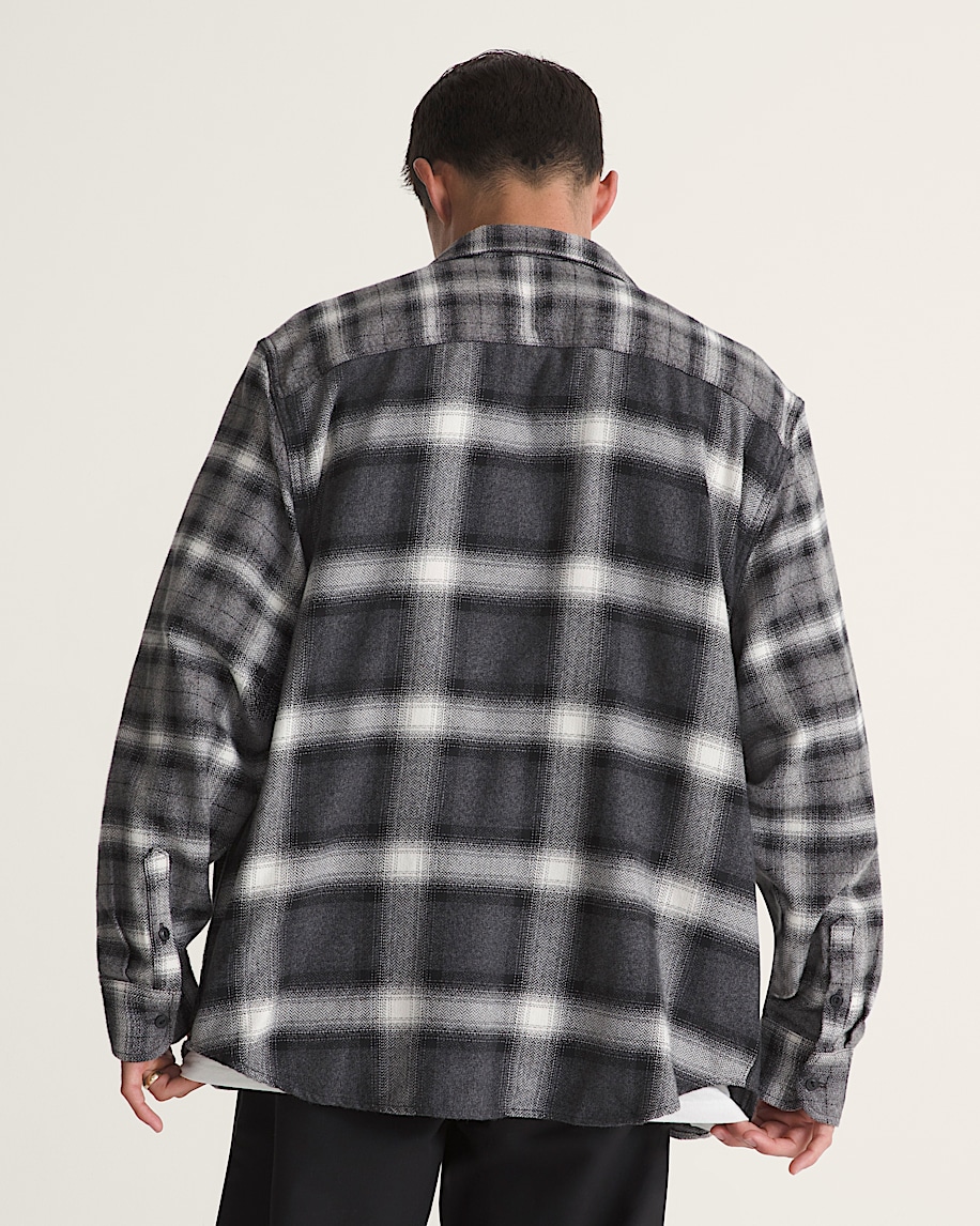 Lawson Mixed Plaid Flannel Shirt VANS Charcoal Grey ALT3
