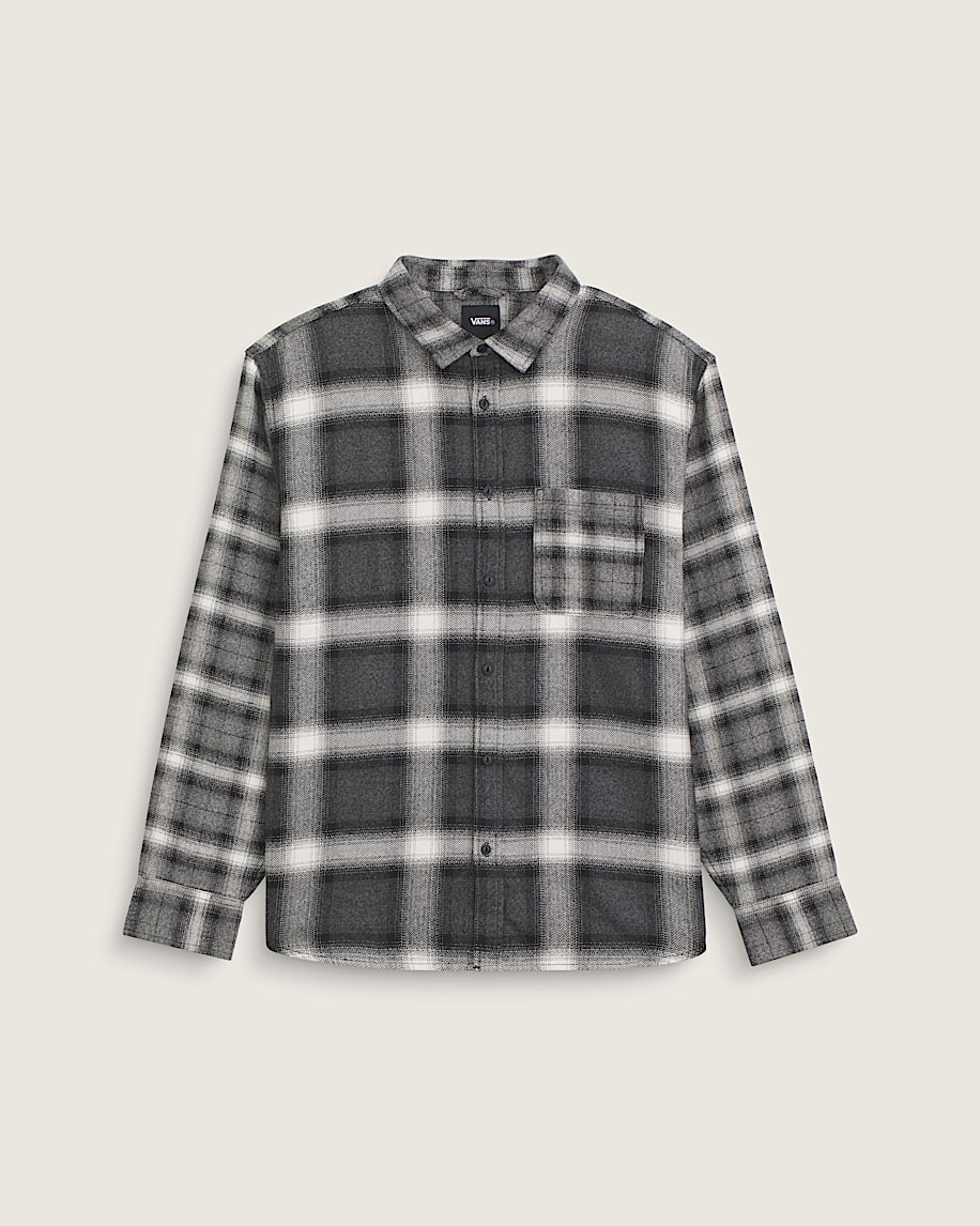 Lawson Mixed Plaid Flannel Shirt VANS Charcoal Grey HERO