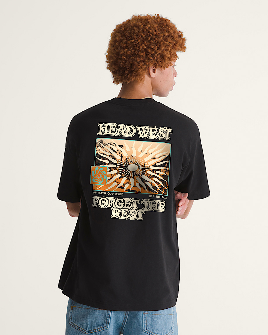 Head West Forget The Rest Short Sleeve Tee VANS Black ALT3