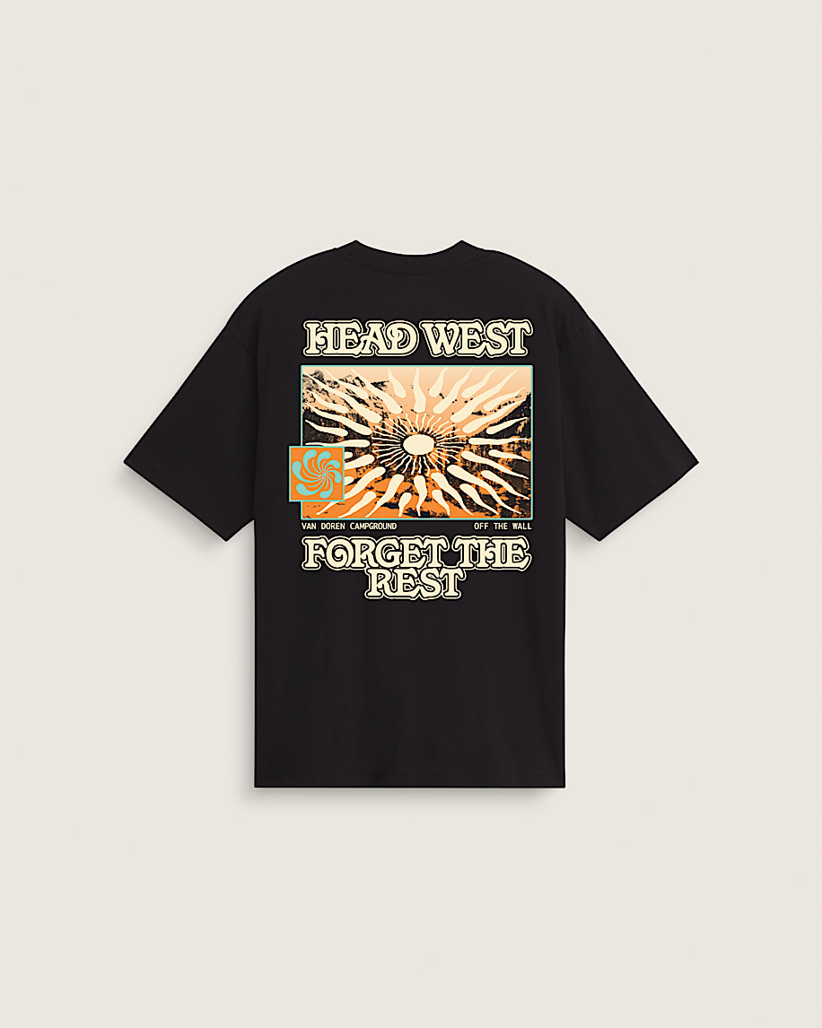 Head West Forget The Rest Short Sleeve Tee VANS Black HERO