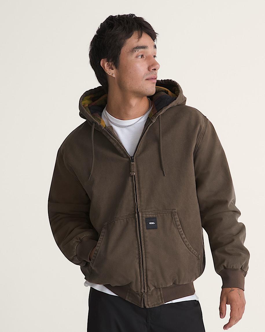 Workwear Canvas Full Zip Jacket VANS Coal Brown ALT2