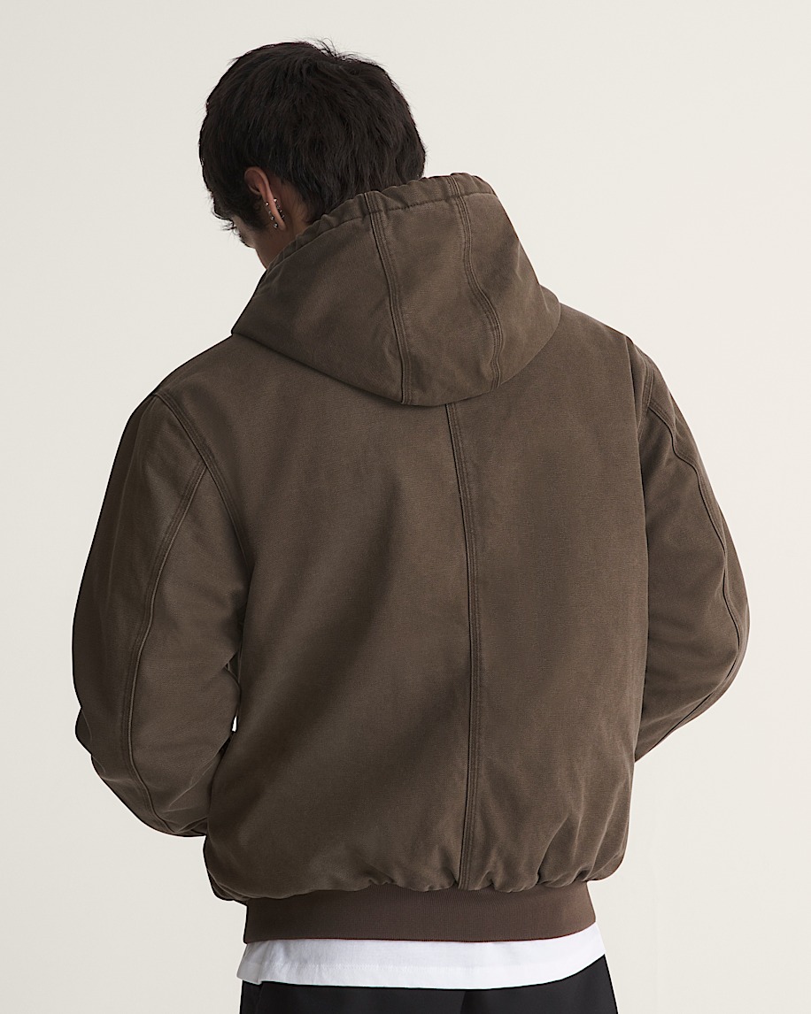 Workwear Canvas Full Zip Jacket VANS Coal Brown ALT3