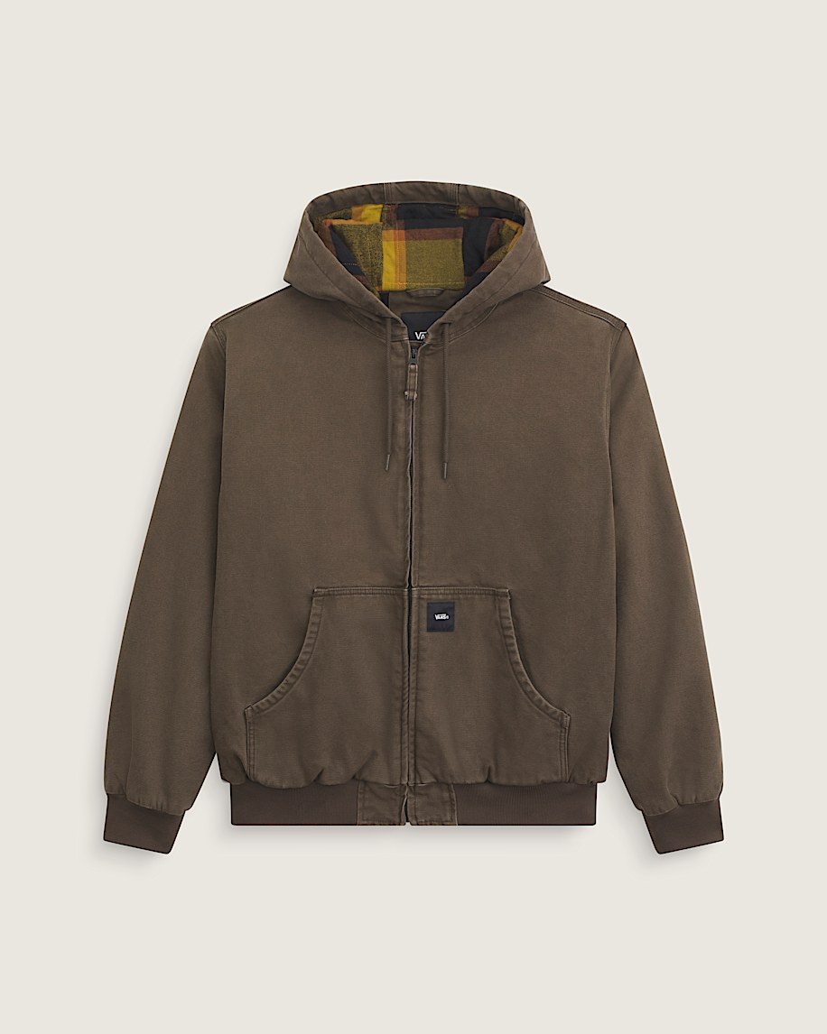 Workwear Canvas Full Zip Jacket VANS Coal Brown HERO
